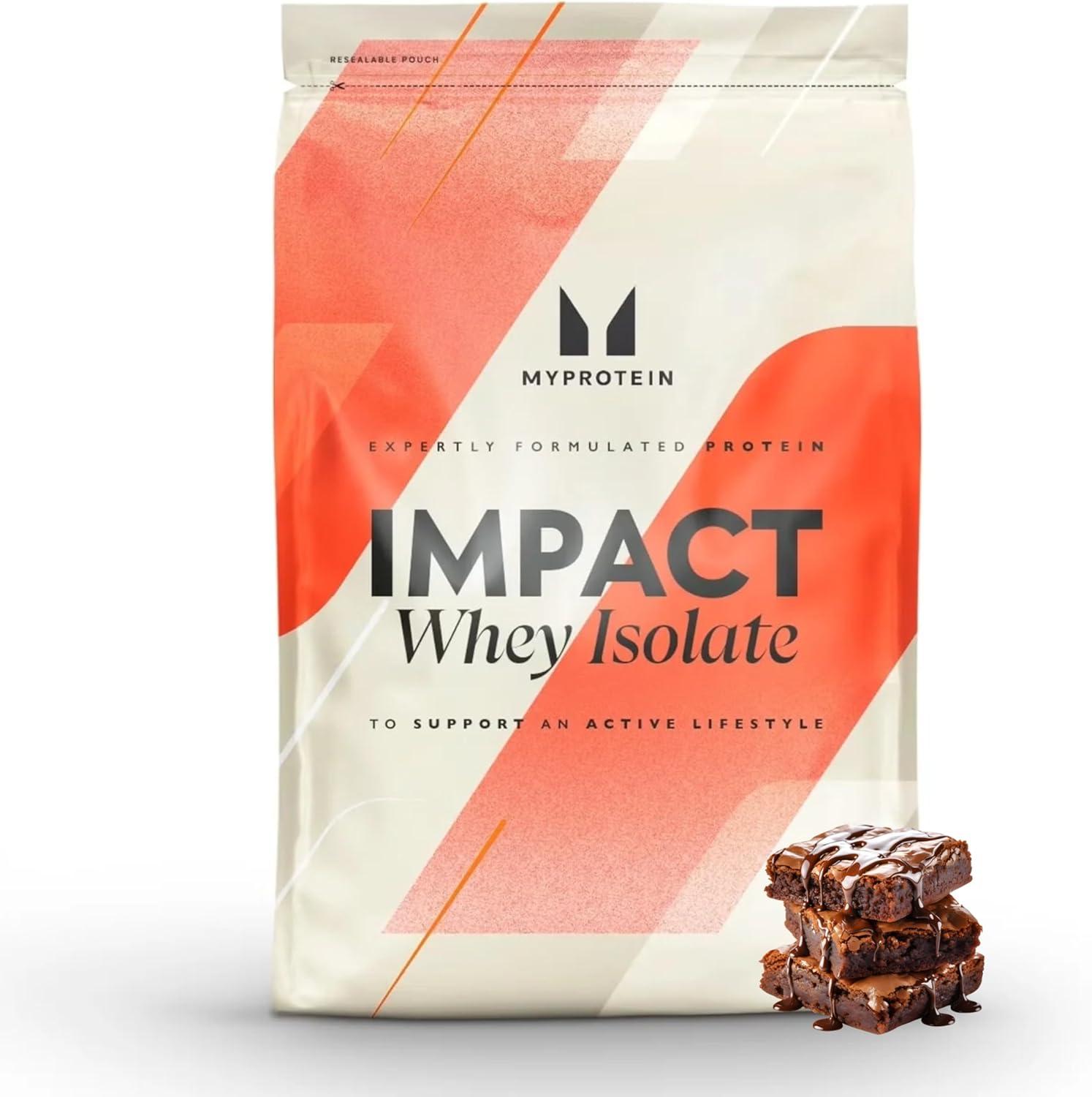 imageMyprotein Impact Whey Protein Isolate 22 Lbs 40 Servings Salted Caramel 25g Protein amp 6g BCAA Per Serving GlutenFree Shake for Muscle Strength amp RecoveryChocolate Brownie