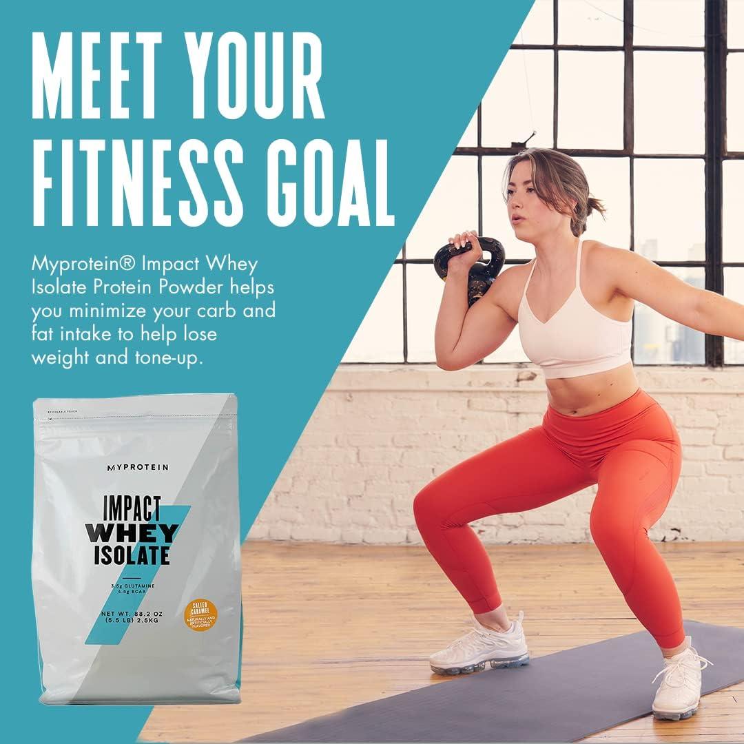 imageMyprotein Impact Whey Protein Isolate 22 Lbs 40 Servings Salted Caramel 25g Protein amp 6g BCAA Per Serving GlutenFree Shake for Muscle Strength amp RecoveryCaramel