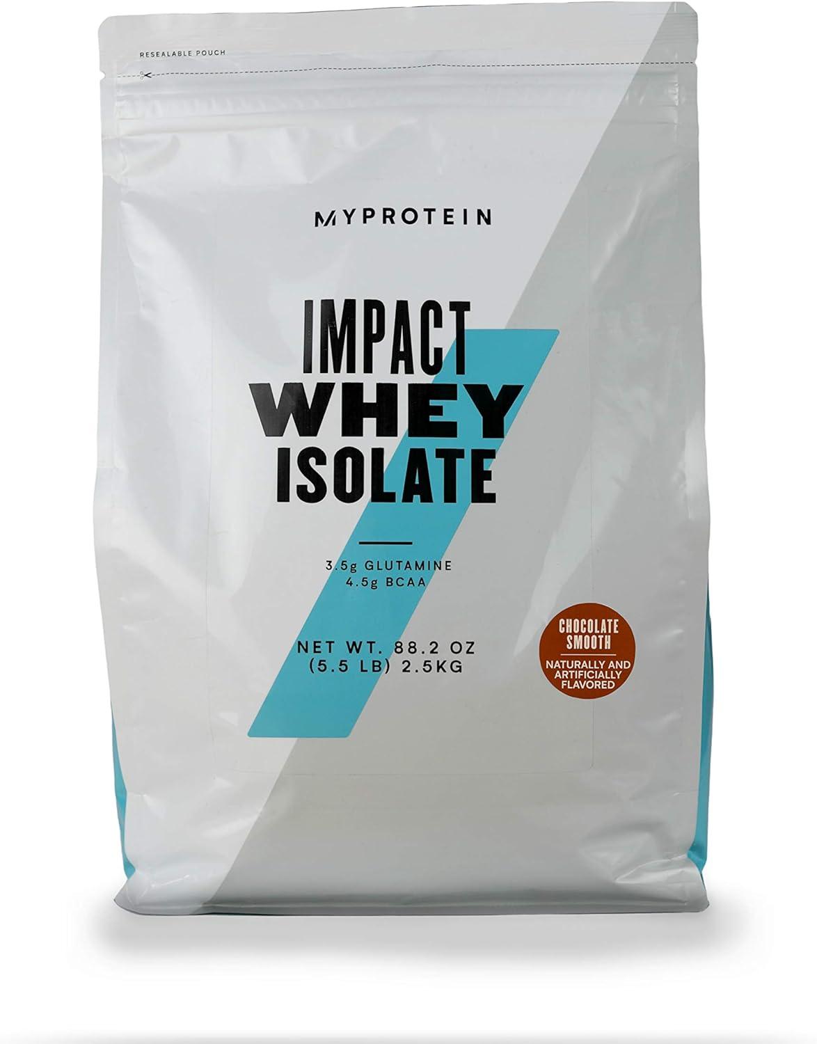 imageMyprotein Impact Whey Protein Isolate 22 Lbs 40 Servings Salted Caramel 25g Protein amp 6g BCAA Per Serving GlutenFree Shake for Muscle Strength amp RecoveryChocolate