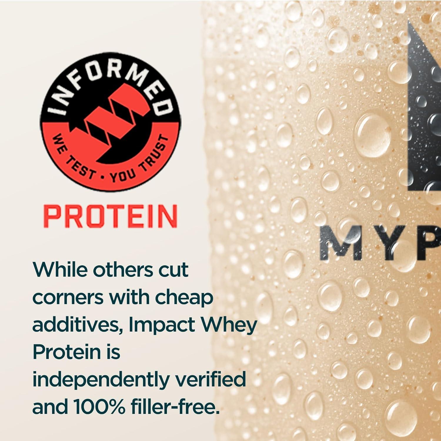 imageMyprotein Impact Whey Protein Isolate 22 Lbs 40 Servings Salted Caramel 25g Protein amp 6g BCAA Per Serving GlutenFree Shake for Muscle Strength amp RecoveryCookies and Cream