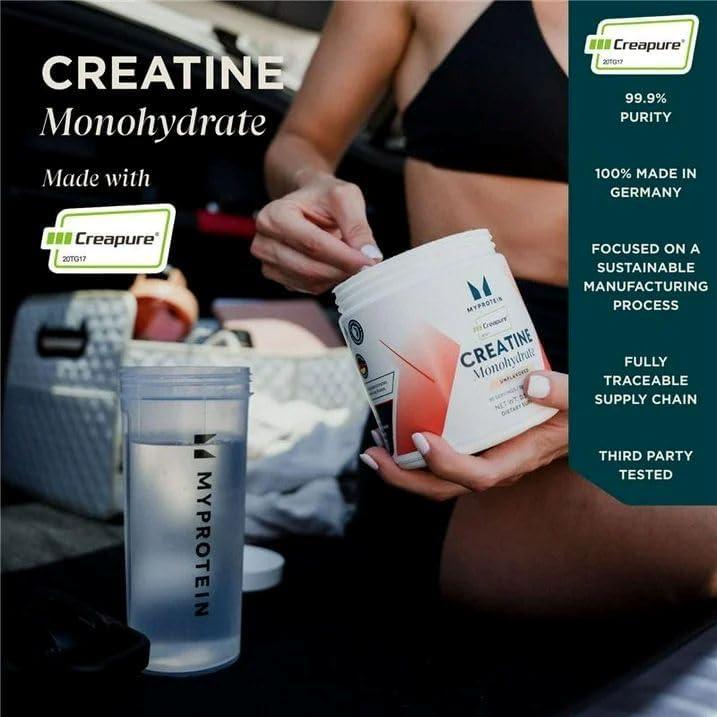 imageMyprotein Creapure Creatine Monohydrate Powder 055 lbs 50 Servings Pure Unflavored Creatine Powder PostPre Workout Supplement for All Sports amp Exercises