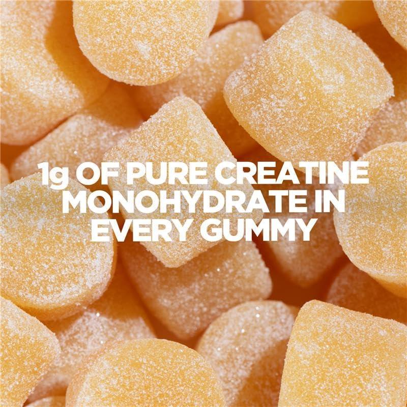 imageMyprotein Creatine Gummies 5g Creatine Monohydrate per Serving Peach 90 Count 18 Servings Chewable PostPre Workout Strength amp Recovery Sports Nutrition Supplement Vegan NonGMOPeach