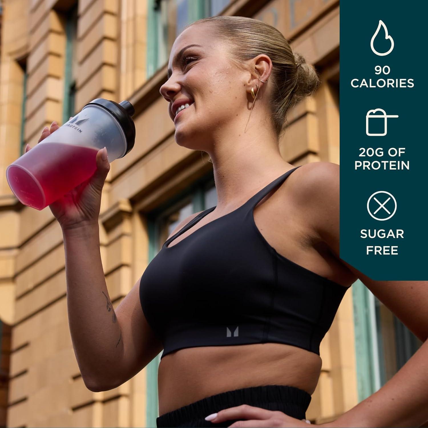 imageMyprotein Clear Whey Isolate Protein Powder 20 Servings 11lbs Blue Raspberry 20g Protein per Serving Naturally Flavored Drink Mix Daily Protein Intake for Superior PerformanceTropical Dragonfruit