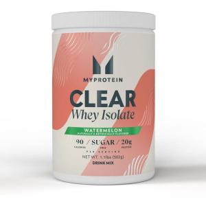 Myprotein Clear Whey Isolate Protein Powder, 20 Servings (1.1lbs) Blue Raspberry, 20g Protein per Serving, Naturally Flavored Drink Mix, Daily Protein Intake for Superior Performance(Watermelon)