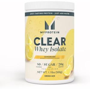 Myprotein Clear Whey Isolate Protein Powder, 20 Servings (1.1lbs) Blue Raspberry, 20g Protein per Serving, Naturally Flavored Drink Mix, Daily Protein Intake for Superior Performance(Lemonade)