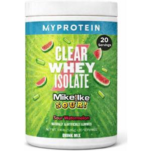 Myprotein Clear Whey Isolate Protein Powder, 20 Servings (1.1lbs) Fruity Mike and IKE Sour Watermelon Drink Mix, 20g Protein per Serving, Daily Drink for Superior Performance(Sour Watermelon)