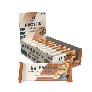 Myprotein Crispy Protein Wafers | 15g Protein | Box of 10 | Chocolate | High Protein Snack Bar | Milk & Whey Isolate | Low Sugar(Chocolate Hazelnut)