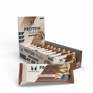 Myprotein Crispy Protein Wafers | 15g Protein | Box of 10 | Chocolate | High Protein Snack Bar | Milk & Whey Isolate | Low Sugar(Cookies And Cream)