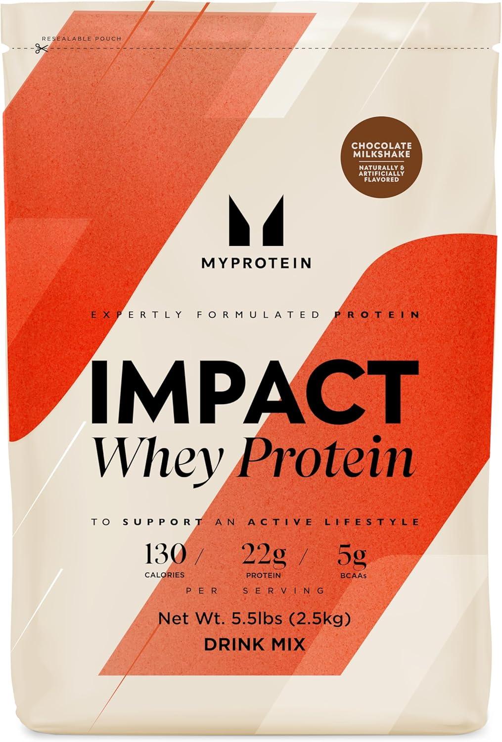 imageMyprotein Impact Whey Protein Powder Chocolate Smooth 55lb Creatine Monohydrate Powder 05lb High Protein Muscle Support Bundle Recovery amp Performance Stack