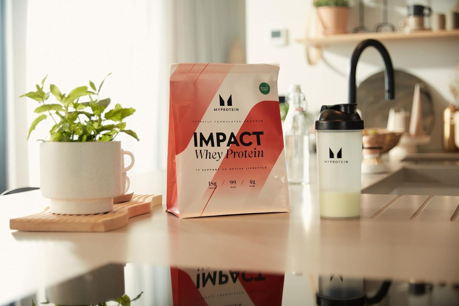 imageMyprotein Impact Whey Protein Powder 22 Lbs 32 Servings Chocolate Brownie 22g Protein amp 5g BCAA Per Serving Protein Shake for Superior Performance Muscle Strength amp Recovery Gluten FreeChocolate Smooth