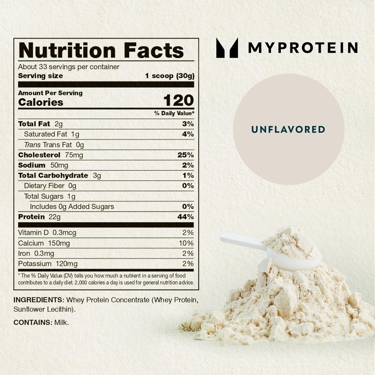 imageMyprotein Impact Whey Protein Powder 22 Lbs 32 Servings Chocolate Brownie 22g Protein amp 5g BCAA Per Serving Protein Shake for Superior Performance Muscle Strength amp Recovery Gluten FreeUnflavored