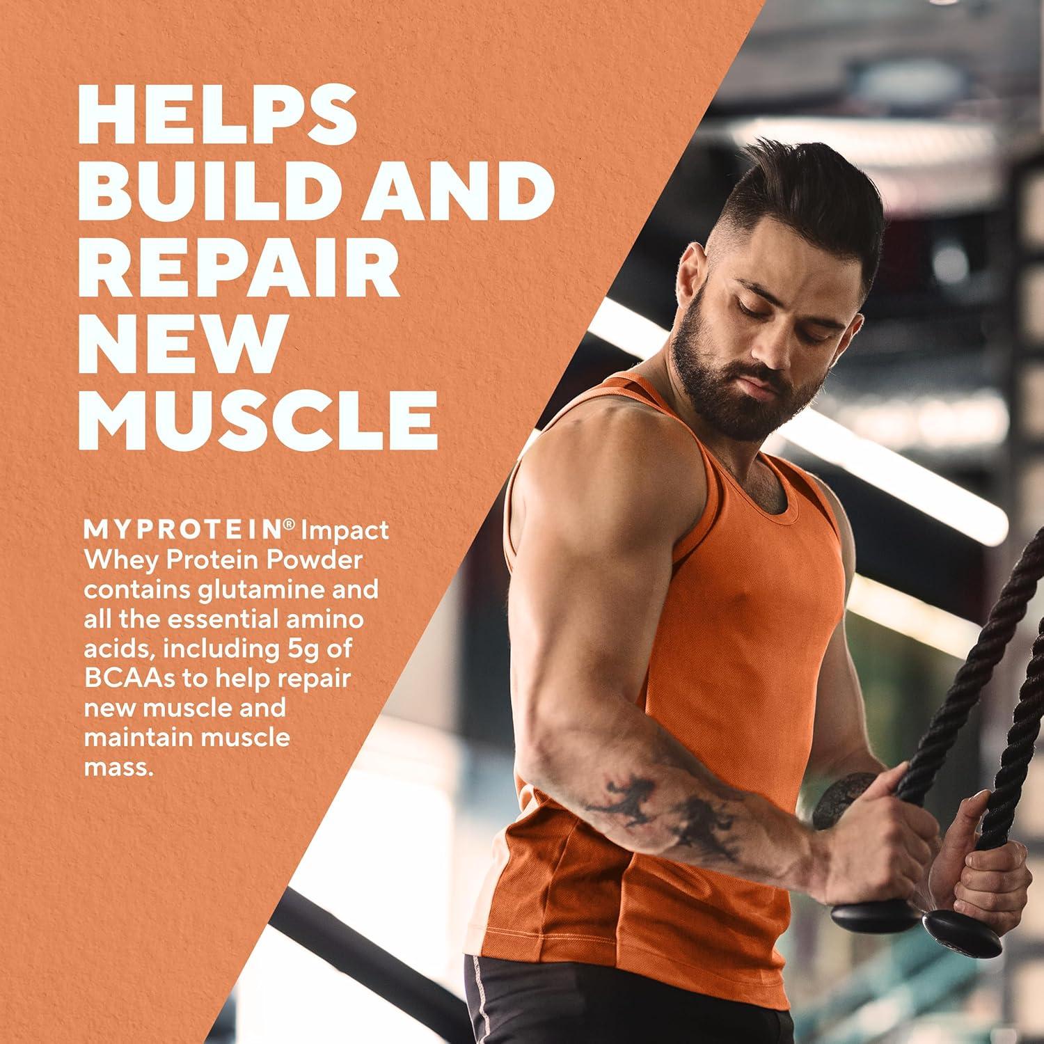 imageMyprotein Impact Whey Protein Powder 22 Lbs 32 Servings Vanilla Ice Cream 22g Protein amp 5g BCAA Per Serving Protein Shake for Superior Performance Muscle Strength amp Recovery Gluten FreeUnflavored