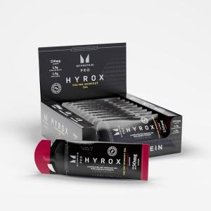 Myprotein Pro x HYROX Pre-Workout Gel (12 Pack), 230mg Caffeine, 1.5g Beta-Alanine & Vitamin B for Improved Stamina & Reduced Fatigue, Endurance Gel for Sports, Workout & HYROX Training, Sour Cherry(Cherry)