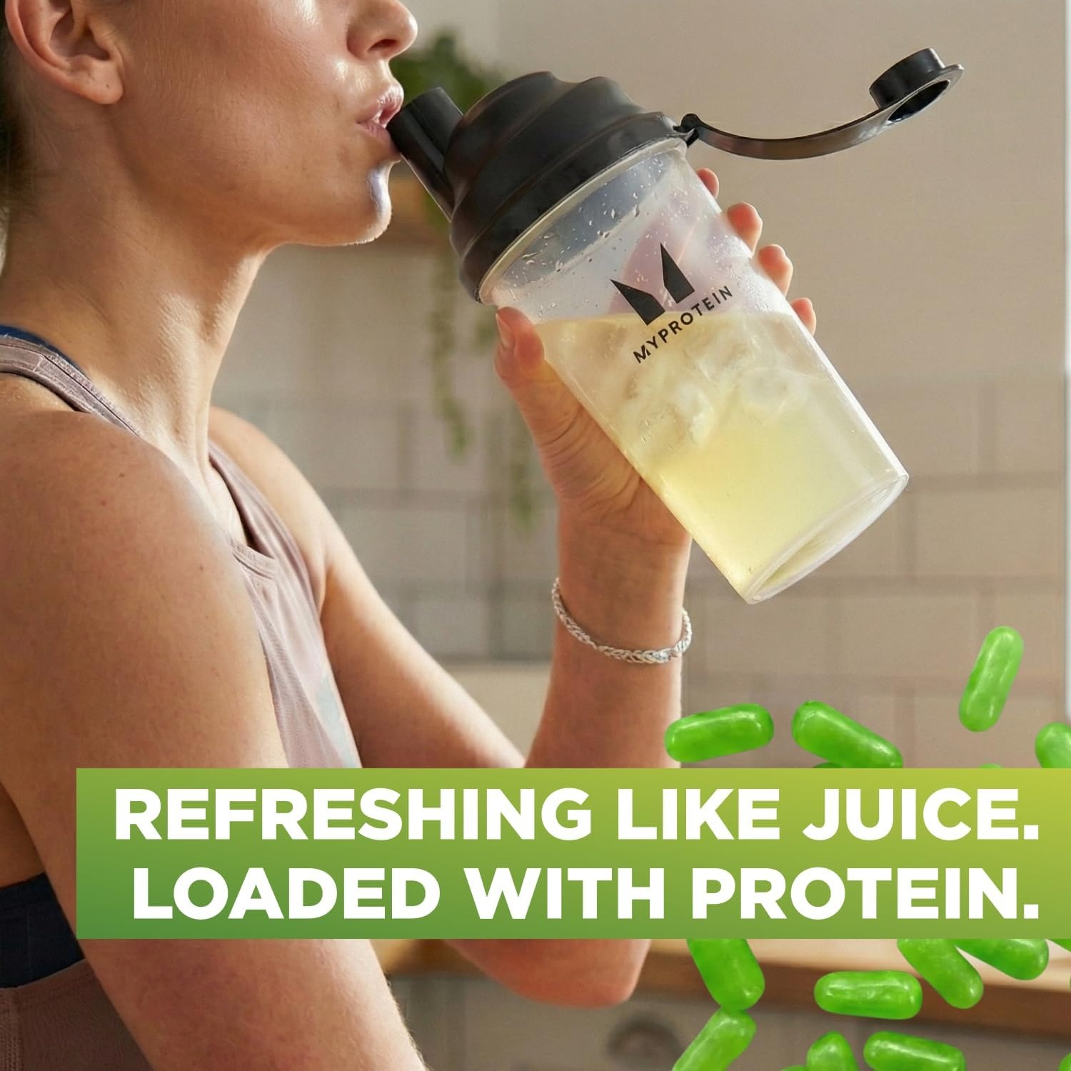 image:imageMyprotein Clear Whey Isolate Protein Powder 20 Servings 11lbs Fruity Mike and IKE Caribbean Punch Drink Mix 20g Protein per Serving Daily Drink for Superior PerformanceSour Watermelon