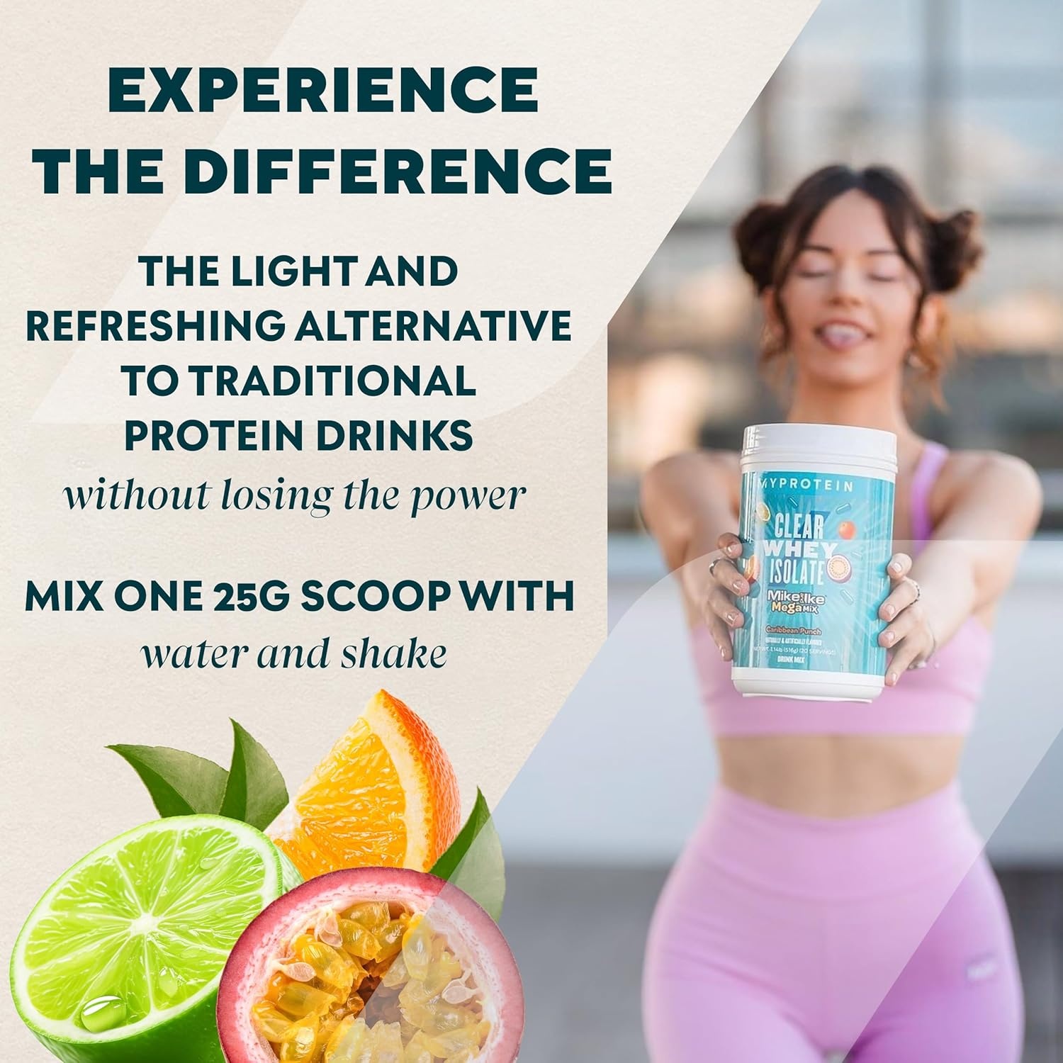 image:imageMyprotein Clear Whey Isolate Protein Powder 20 Servings 11lbs Fruity Mike and IKE Caribbean Punch Drink Mix 20g Protein per Serving Daily Drink for Superior PerformanceCaribbean Punch